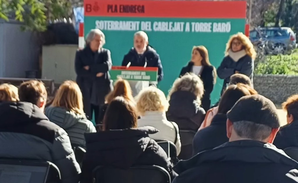 El soterrament de les línies elèctriques millorarà la seguretat i el paisatge urbà de Torre Baró